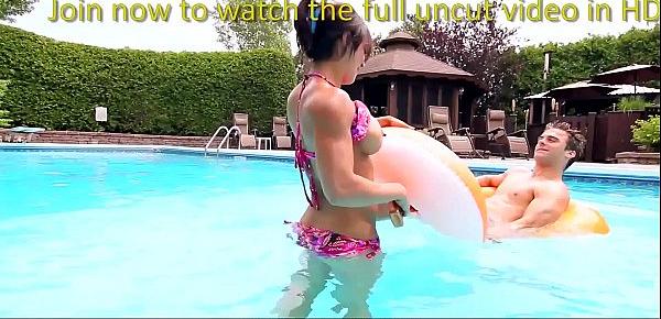  Let&039;s Fuck Outside - Step-Bro Bangs Busty Step-Sisters by the Pool